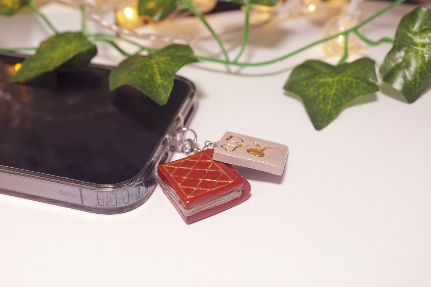 Storykeeper's Secret: Enchanted Book & Whisper Page Charm Duo
