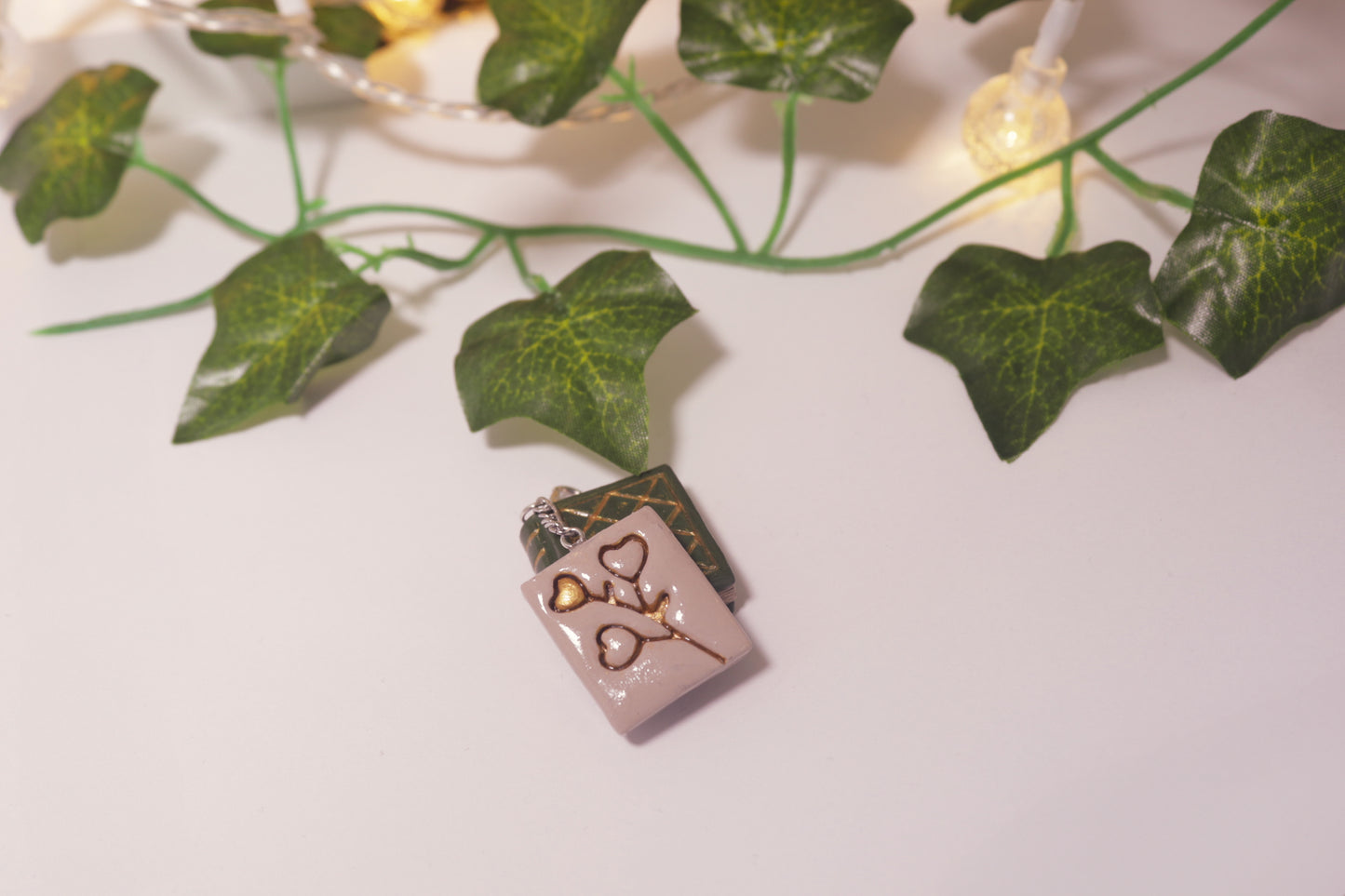 Storykeeper's Secret: Enchanted Book & Whisper Page Charm Duo
