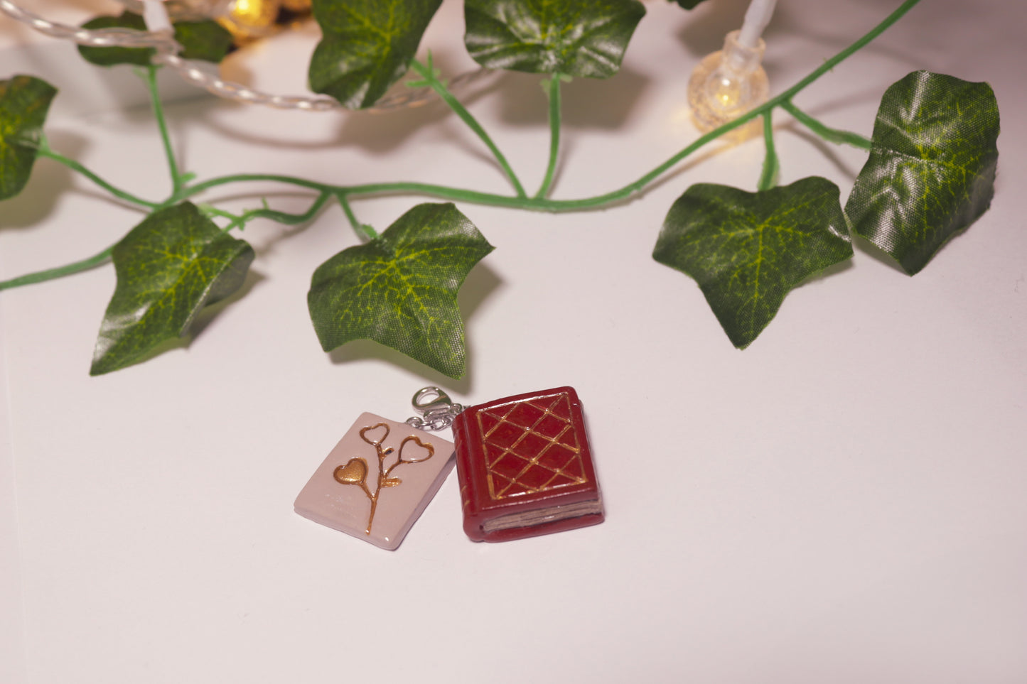 Storykeeper's Secret: Enchanted Book & Whisper Page Charm Duo