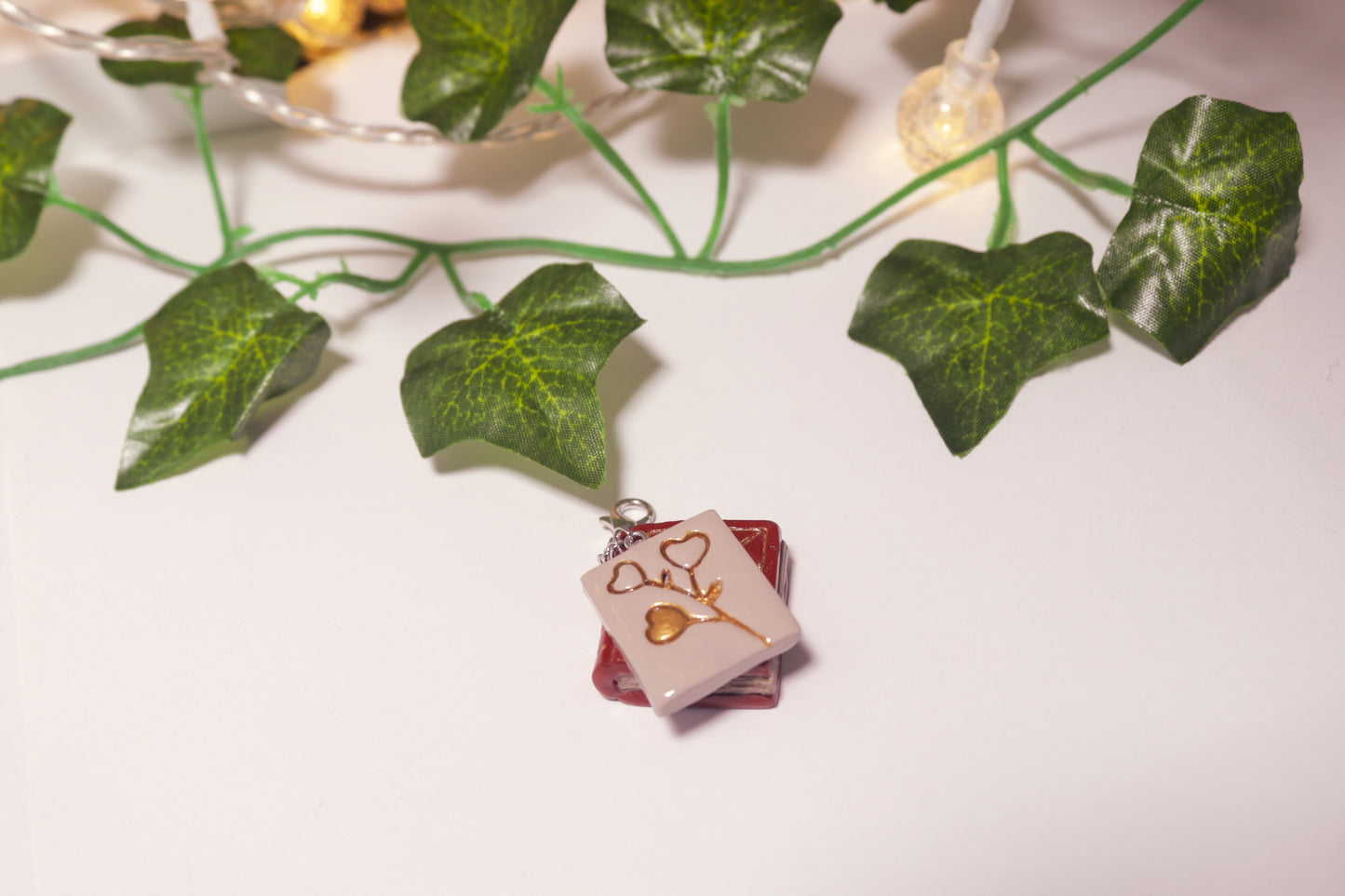 Storykeeper's Secret: Enchanted Book & Whisper Page Charm Duo
