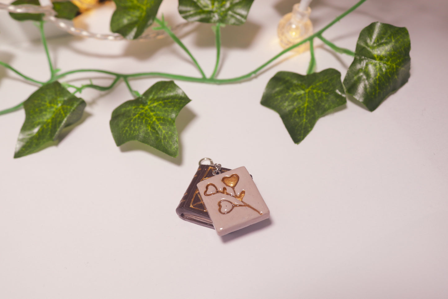 Storykeeper's Secret: Enchanted Book & Whisper Page Charm Duo