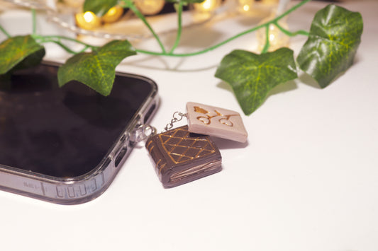 Storykeeper's Secret: Enchanted Book & Whisper Page Charm Duo